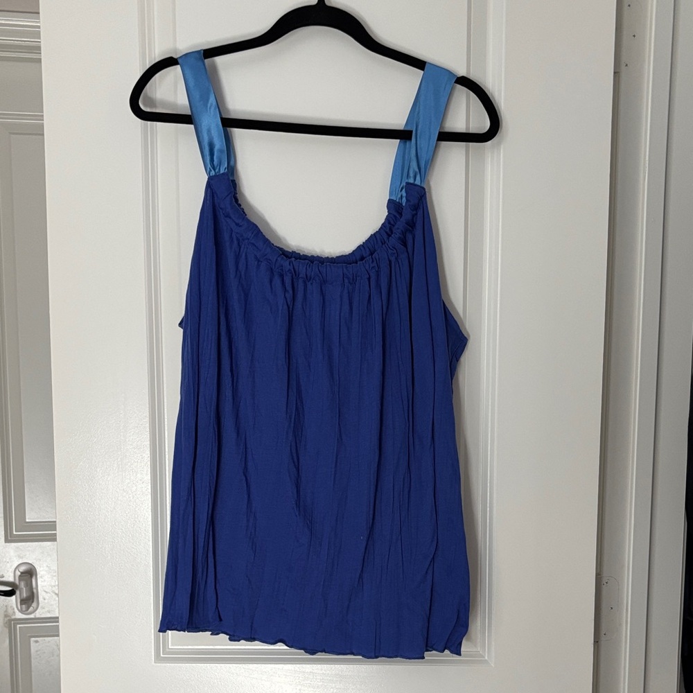 Jaclyn Smith Royal Blue Camisole with Sky Blue Straps